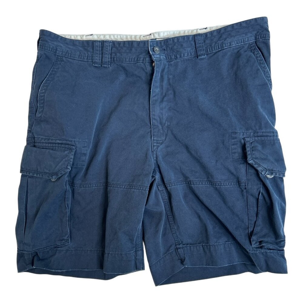 Polo Ralph Lauren Mens Navy Blue Cargo Shorts Size 44 Preppy Summer Beach Casual